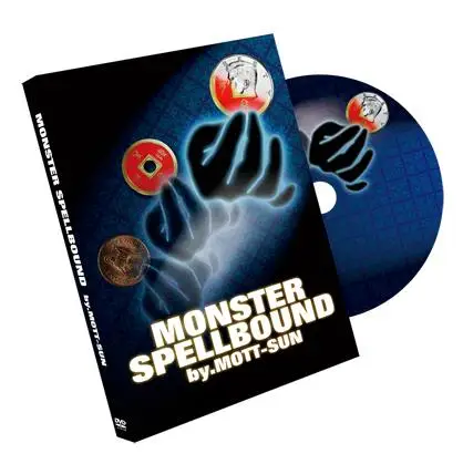 Монстр SPELLBOUND (трюк + DVD) закрыть фокусы иллюзии монеты исчезающего появляться Magia реквизит улица Magie маг