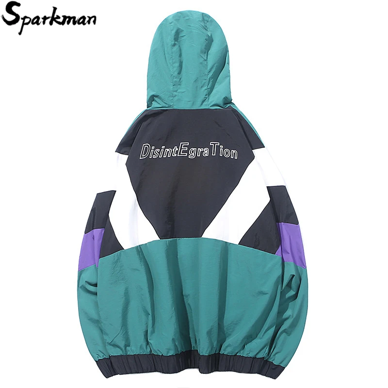 Men Hip Hop Streetwear Hooded Jacket Hipster Harajuku Track Jacket Windbreaker Patchwork Autumn 2018 Casual Hoodie Jackets Coat Men Hip Hop Streetwear Hooded Jacket Hipster Harajuku Track Jacket Windbreaker Patchwork Autumn 2018 Casual Hoodie Jackets Coat