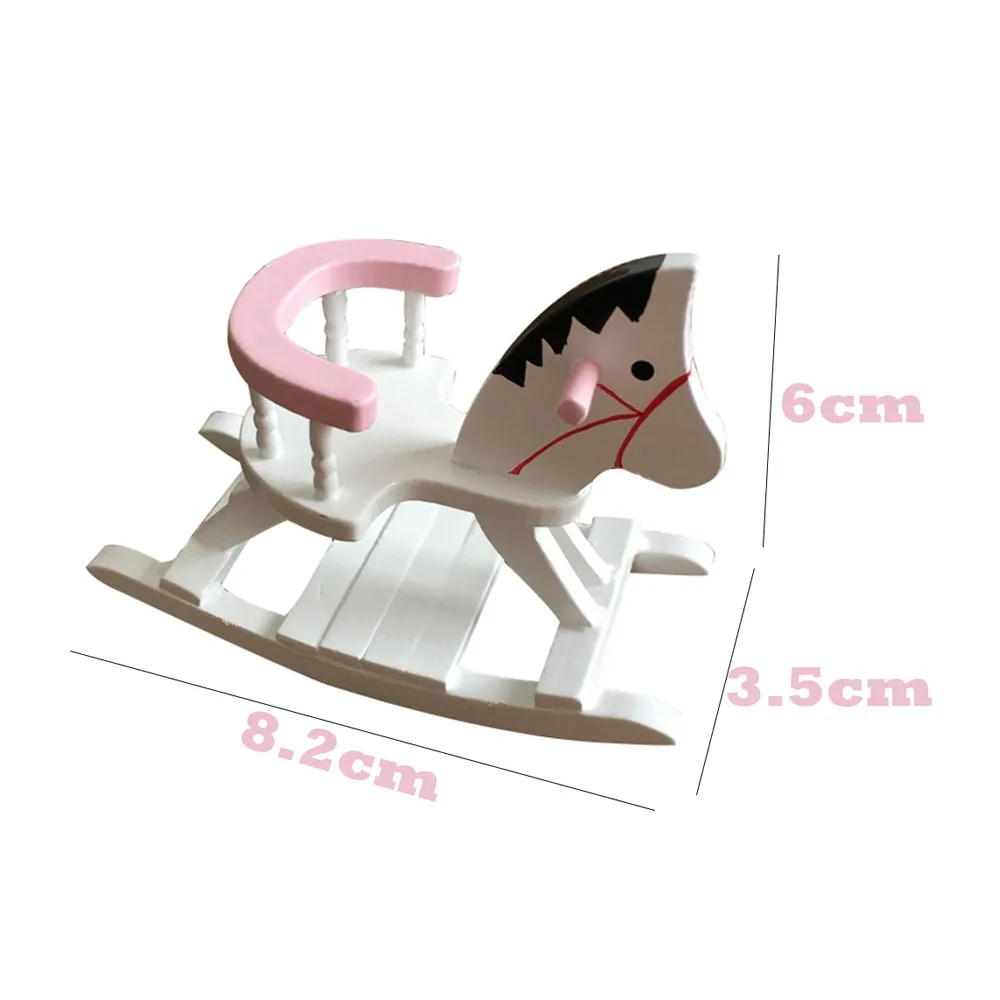 white rocking horse for nursery