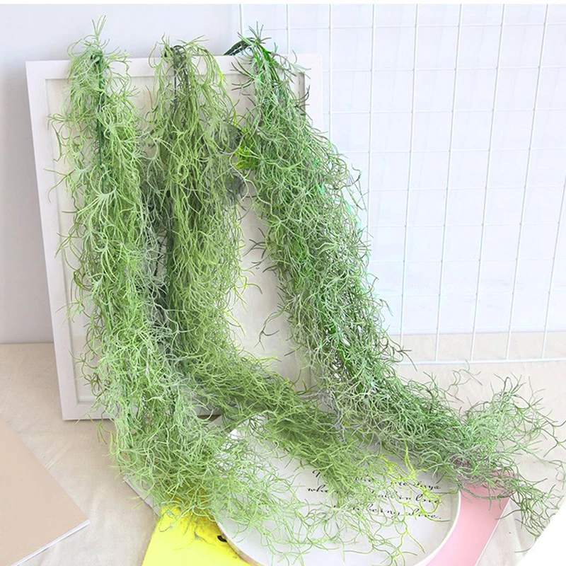 

65cm Artificial Plant Party Wedding Vine Outdoor Foliage 11 Heads Green Silk Flower Simulation Hanging Home Balcony Wall Decor
