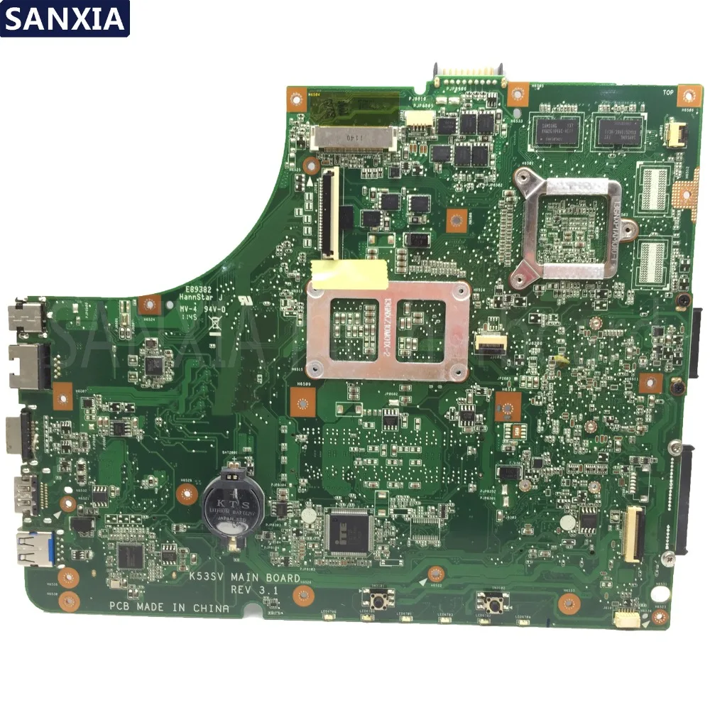 KEFU K53SV материнская плата для ноутбука ASUS K53SC K53SM K53SJ P53SJ A53SJ оригинальная материнская плата REV2.1/2,4/3,0/3,1 GT520M