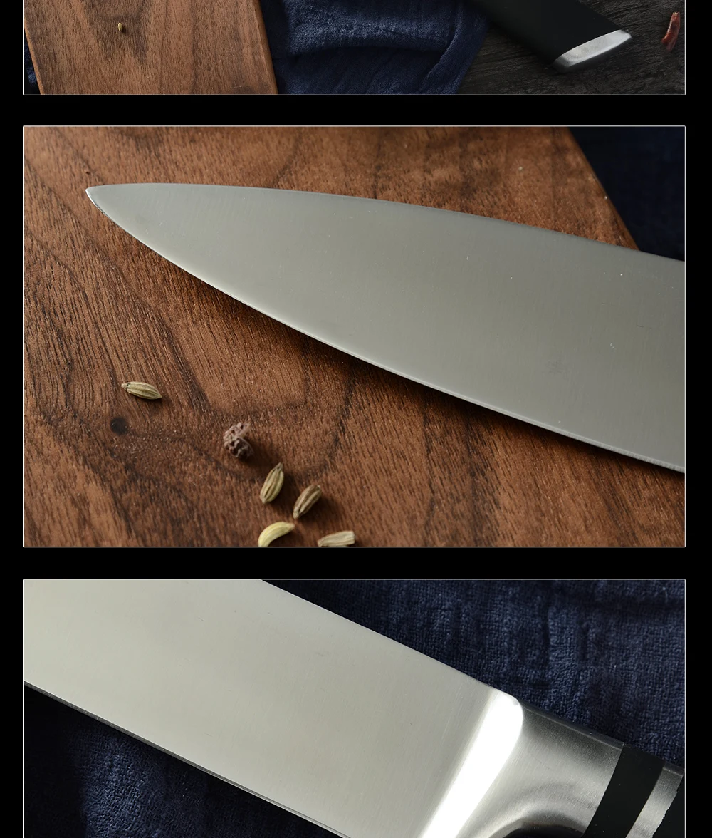Набор кухонных ножей из дамасской стали, 9 шт., супер качество, 3Cr13, острый нож из нержавеющей стали, набор кухонных ножей шеф-повара, ультильность, поварские ножи
