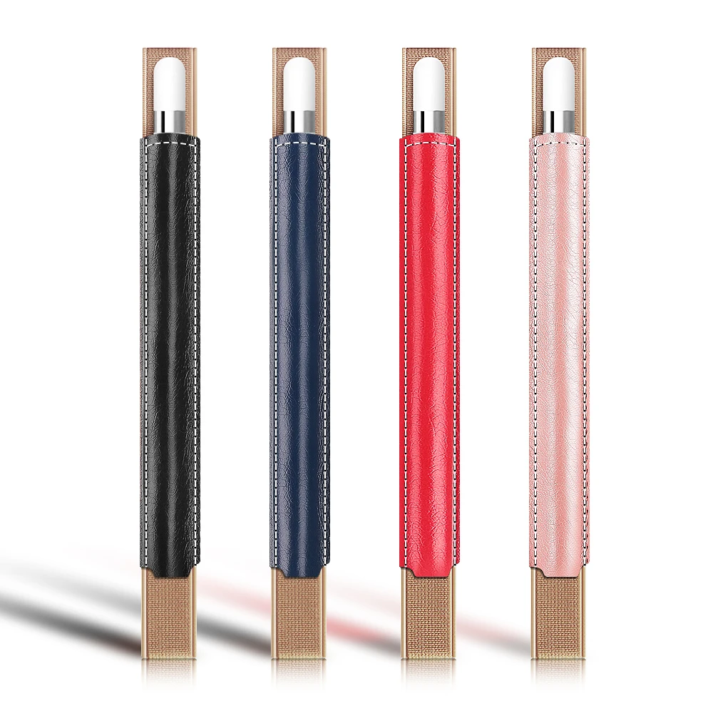 

for Apple Pencil Holder Touch Pen Sleeve pu Leather Pencil Case For ipad Air Anti-knock Fixable Bag for ipad mini 1 2 3 4 5