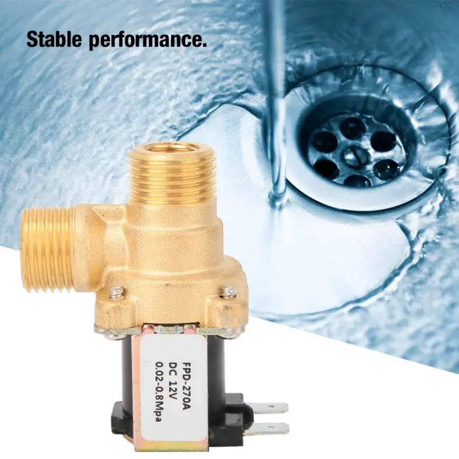 G1/" латунный Соленоидный клапан воды входной переключатель электромагнитный клапан нормально закрывает новое поступление