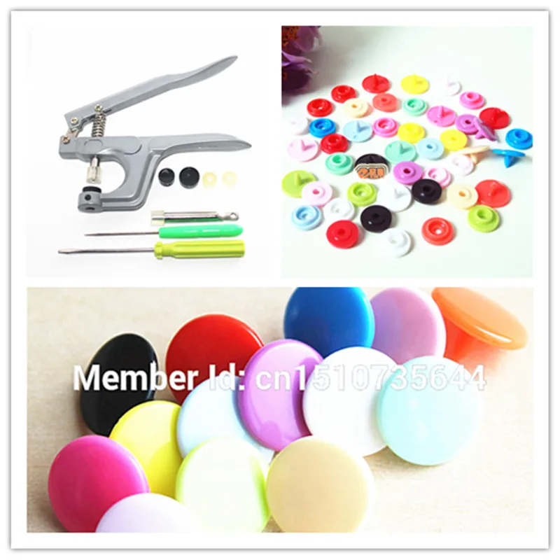 Buy MIX 14 COLORS GLOSSY KAM SNAPS FASTENER RESIN SNAP