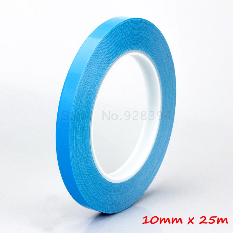 

10mm x 25m/Roll Insulating Heat Dissipation Transfer Tape Double Side Heat Thermal Conductive Adhesive Tape