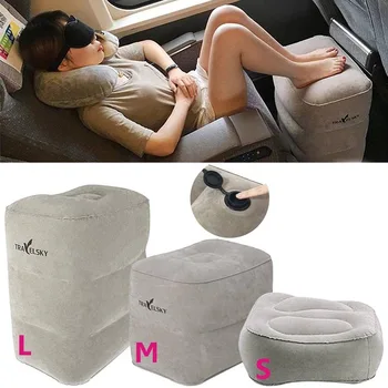 

High Quality Portable Inflatable Travel Footrest Pillow Foot Leg Rest for Airplanes Kids Bed Outdoor Car Driving Camping Tools