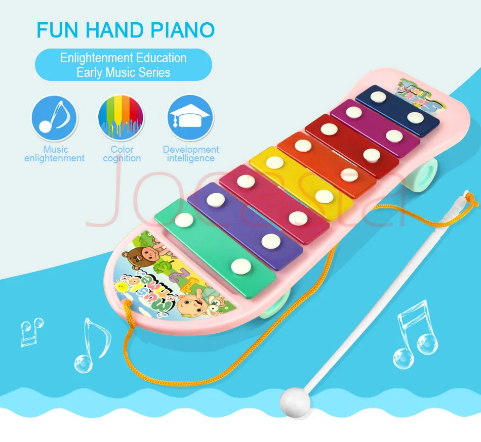Детское пианино ксилофон игрушечный музыкальный инструмент развитие мозга красочные игрушки ручная, ударная фортепиано Музыкальные Развивающие игрушки для детей [