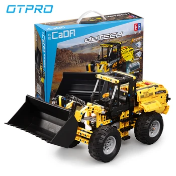 

491pcs City Engineering Technic RC Machine Car Building Blocks Wheel Loader Bulldozer Truck Compatible Enlighten Bricks