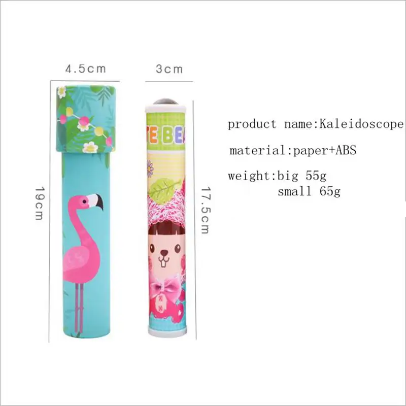 Cartoon 3D Kaleidoscope Imaginative Fancy Colorful World Magic Toddler Sensory Educational Toys For Children Gifts Random Color