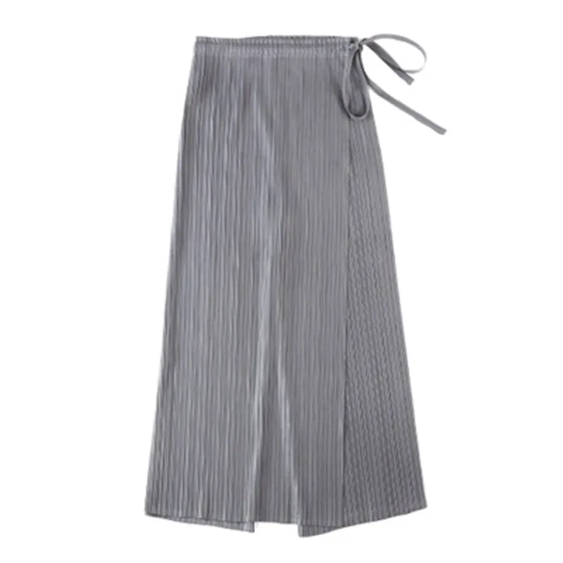 Miyake folds straight casual trousers loose pleated light blue large size wild ladies wide leg pants straight legs straight Miyake folds straight casual trousers loose pleated light blue large size wild ladies wide leg pants straight legs straight