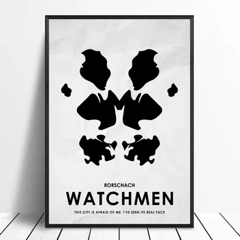 

Watchmen Rorschach This city is afraid of me Artwork Cover Movie Poster Movie Canvas Poster Wall Art Print Kids Decor Home Decor