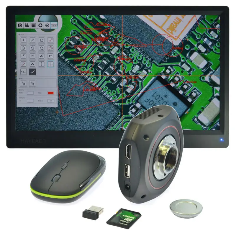  1080P HDMI USB Microscope Camera High Speed Industrial Calibrate Camera microscopio Digital Calibra