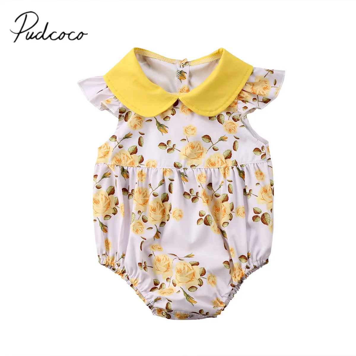 

2018 Brand New Newborn Toddler Infant Baby Girl Princess Floral Romper Sleeveless Sunsuit Jumpsuit Outfits Playsuit Clothes
