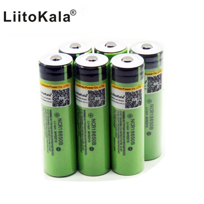 LiitoKala 18650 3400mAh аккумулятор 3,7 V литий-ионный аккумулятор без защиты PCB 18650B18650 3400