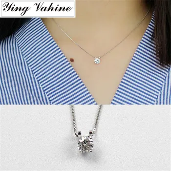 

100% 925 Sterling Silver Jewelry Exquisite Zircon Choker Necklace for Women