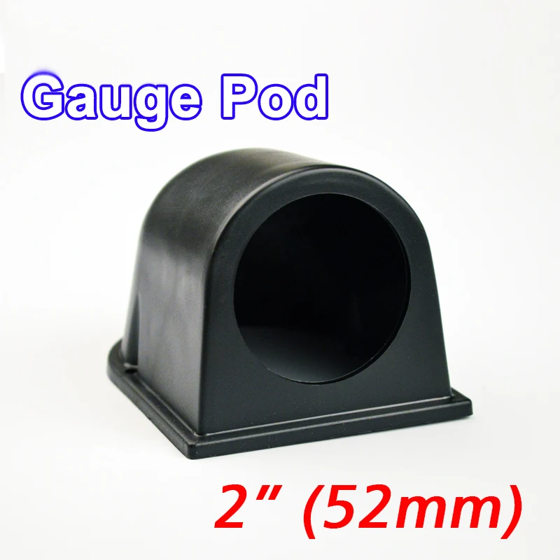 

DRAGON GAUGE 2 Inch 52mm Gauge Pod Universal Black Single Car Meter Holder for Dash Mount