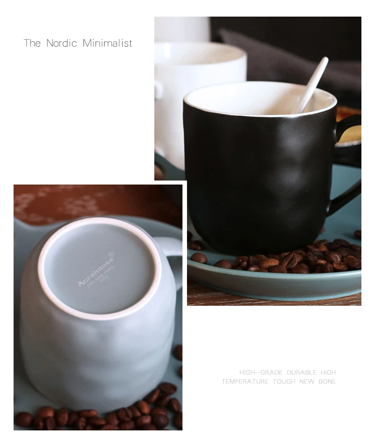 Керамическая кофейная кружка, простая креативная чашка для завтрака, молочная офисная кружка, сахарный лимонад, матовая чашка