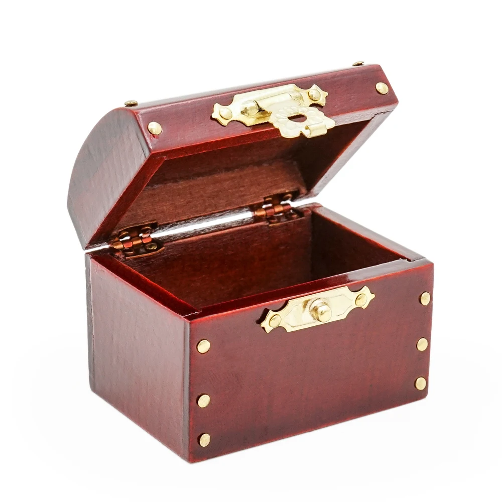 Dollhouse Miniature Large Treasure Chest or Jewelry Box 1:12 Scale Gold