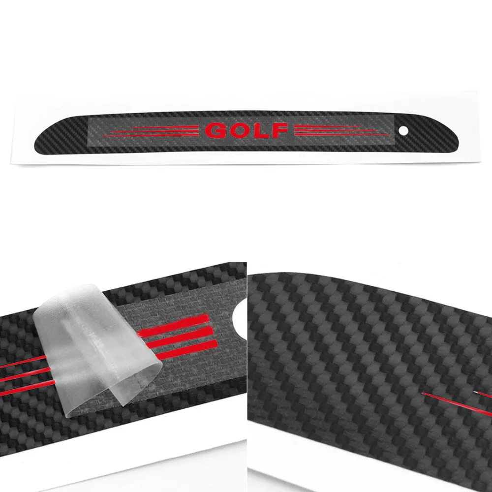 New Styling Carbon Fiber Brake light Sticker Car Decorative Cover For Volkswagen Vw Golf 6 Mk6 Golf 7 New Arrival