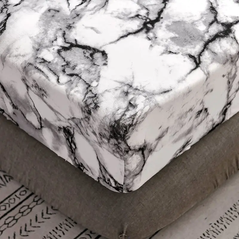  Double Bed Sheet Fitted Sheets On Elastic Band 160x200 Bed Mattress Cover Bedsheet Bedding Bed Line
