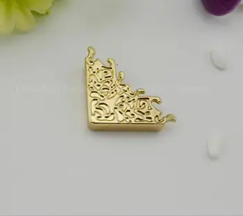 

Free shipping metal tape sealing side Angle of clasp hardware DIY leather handbags accessories women fashion bags metal bead