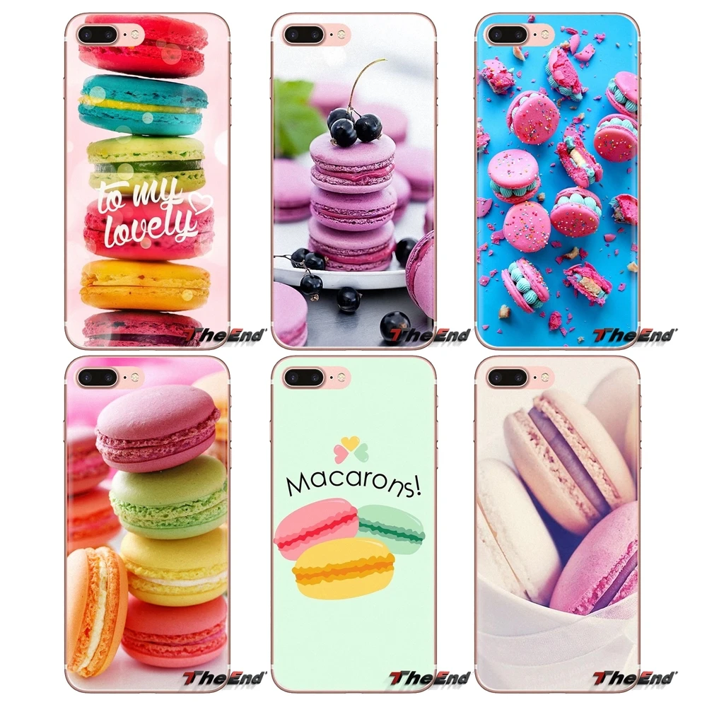 For Oneplus 3T 5T 6T Nokia 2 3 5 6 8 9 230 3310 2.1 3.1 5.1 7 Plus 2017 2018 dessert ice cream Macarons Silicone Phone Cover Bag |
