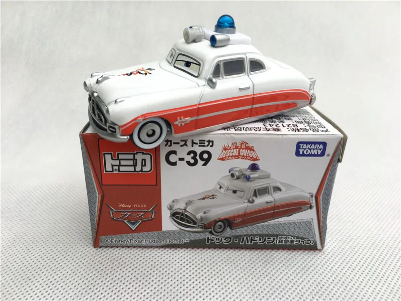 Tomy Tomica disney Pixar Автомобили C-39 спасательные Go Doc Hudson скорой помощи тип металла литой под давлением игрушечный автомобиль