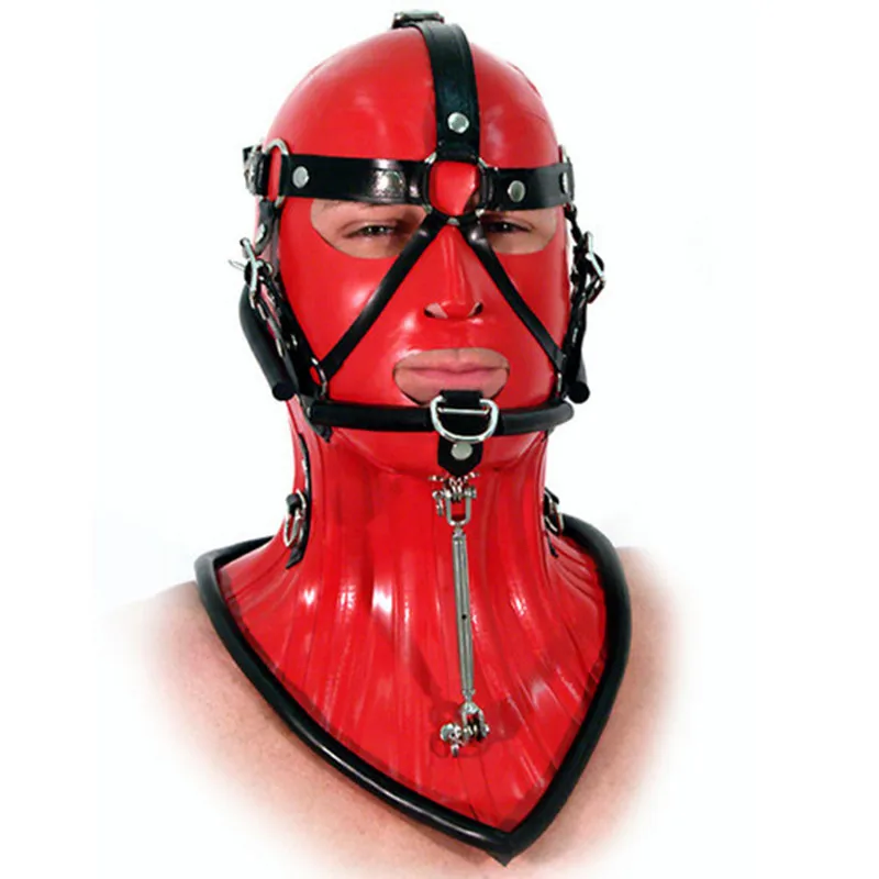 New 100/% Latex Rubber Masquerade Unique Complete Mask 0.4mm Pink XXS-XXL
