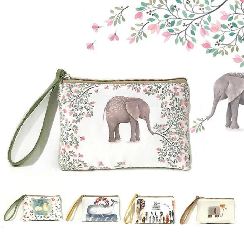 

2019 New Cartoon Women's Purse Ladies Day Clutches Coin Purses Vintage Women Storage Bags Purse for Coins Women Wallet Pouch H22