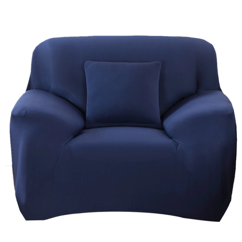 Чехол для дивана эластичный стрейч чехол гибкий нескользящий чехол для дивана стул на двоих подушка для дивана для Гостиная 1/2/3 сиденье - Цвет: Синий