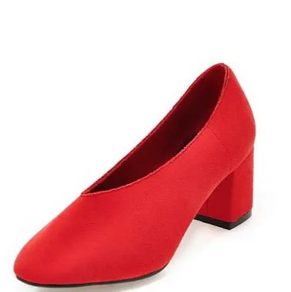 

Office joker Europe and the United States women's shoe suede shoes lady grandma wedding shoes high-heeled shoes to big code list