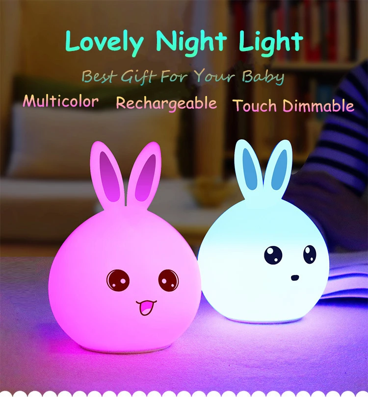ReBlue Night Lights luminaria wireless wall lamp Lava Lamp USB Led touch Night Lamp veilleuse 5V Rechargeable battery Baby Room