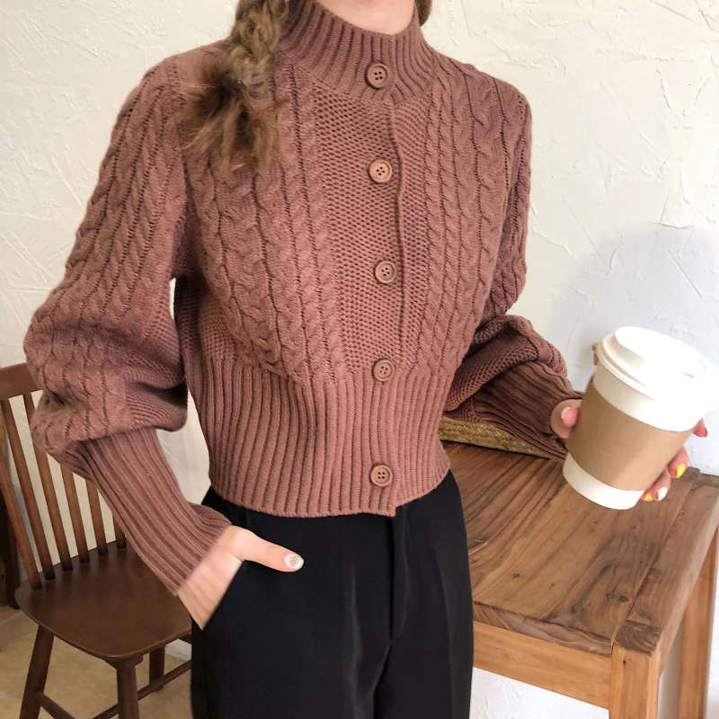 

Autumn Women Knitted Sweater Loose Plus Size Female Cardigans 2019 Long Sleeve Knit Cardigan Women Tops Coat