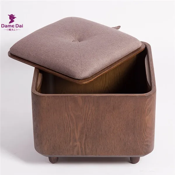 Bench Folding Organizer Storage Ottoman Bench Footrest Stool Coffee Table Cube 