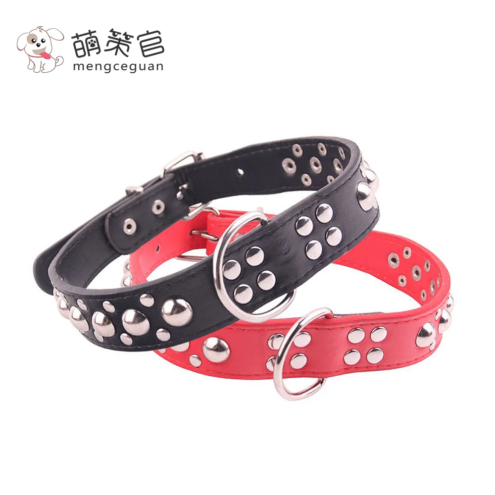 

mengceguan Medium large dogs Personalized Mushroom nail decoration Protect neck Collar Durable adjustable Pet Dog Collar