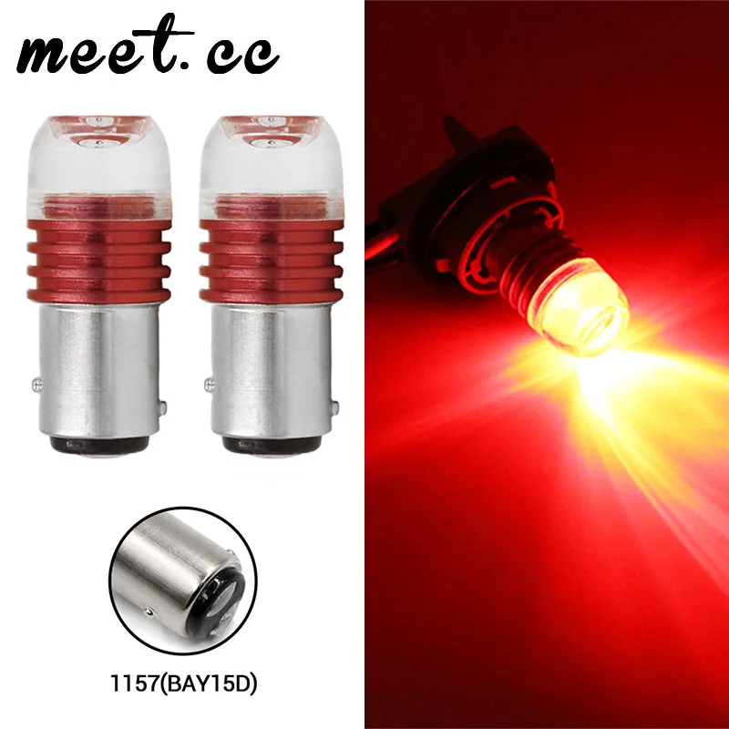 Meet.Cc 2 шт. автомобильный светильник s 12V Led 1156 Ba15S P21W 1157 Bay15D красный мигающий стоп