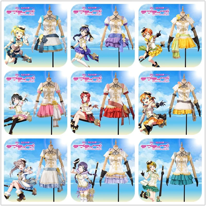 

Love Live Dress Tojo Hoshizora Rin Ayase Eli Umi Maki Minami Kotori Niko Honoka Hanayo Witch Sorcerer Awakening Cosplay Costume