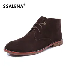 Men Casual Leather Winter Ankle Boots Male Outdoor Lace-Up Solid Colour Warm Boot Men Comfortable Pointed Toe Shoes AA51578