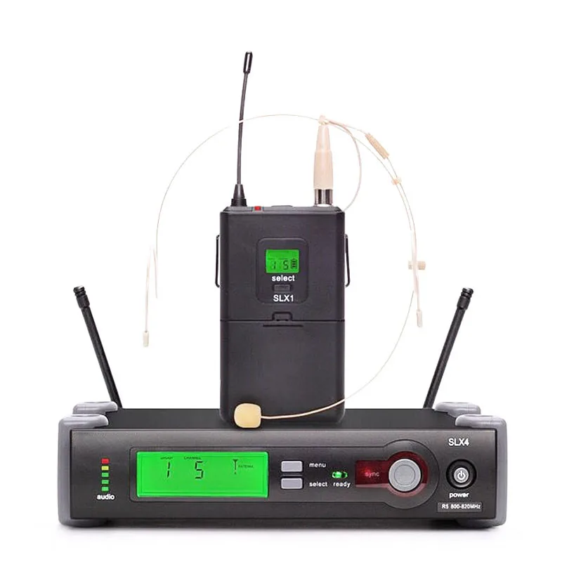 Профессиональный ручной беспроводной микрофон для караоке UHF SLX24/Beta58 гарнитура