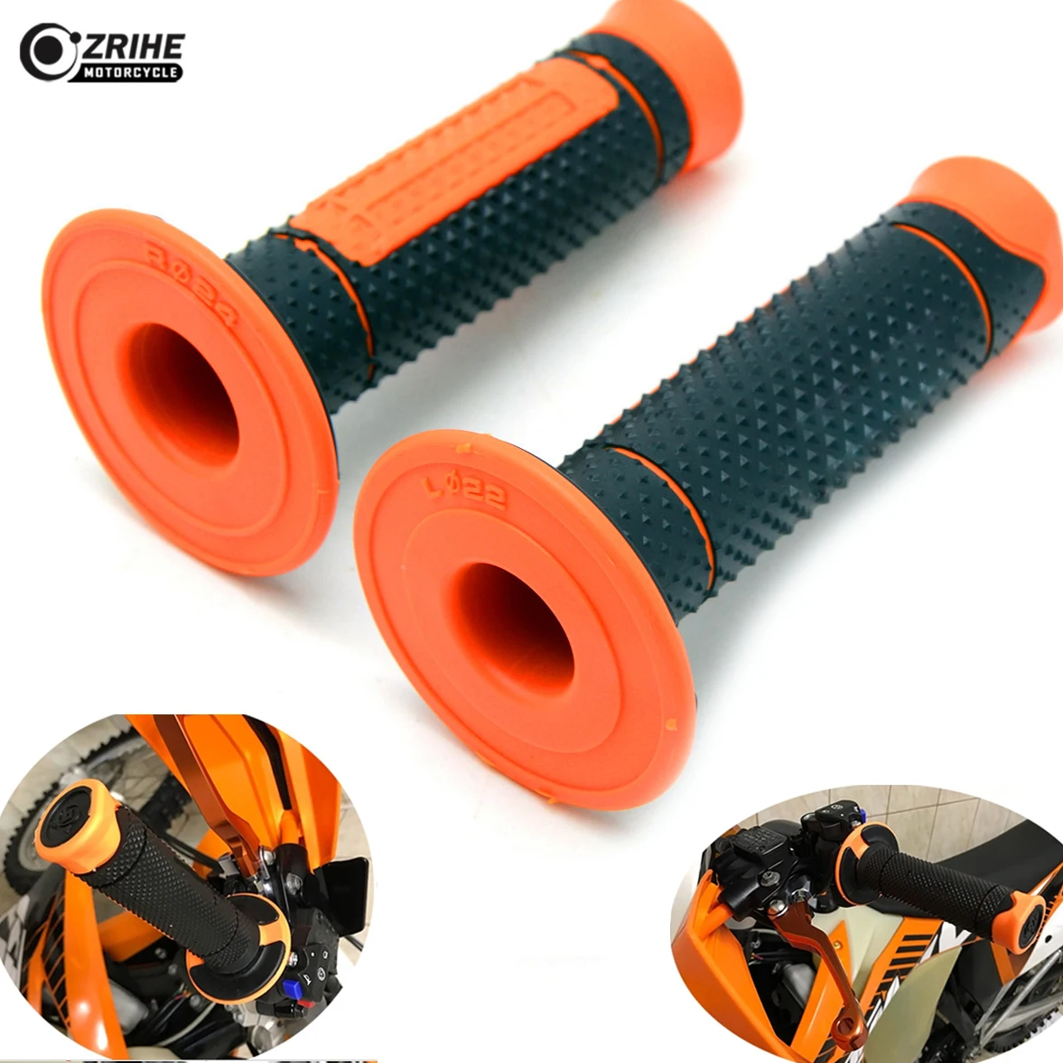 22& 24mm Handle Grips HandleBar Rubber Pro Motocross Motorcycle For KTM 200 250 390 690 990 Duke RC SMC/SMCR Enduro R 85SX XC
