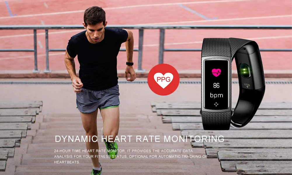 LEMFO LT01 Fitness Bracelet Wristbands  Color LCD Screen Smart Band IP67 Waterproof Fitness Bracelet Heart Rate Monitor Ativity Tracker (7)