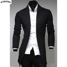 Осенний мужской кардиган с v-образным вырезом, вязаные свитера, пальто, повседневные мужские вязаные свитера, Модная тонкая мужская одежда, верхняя одежда