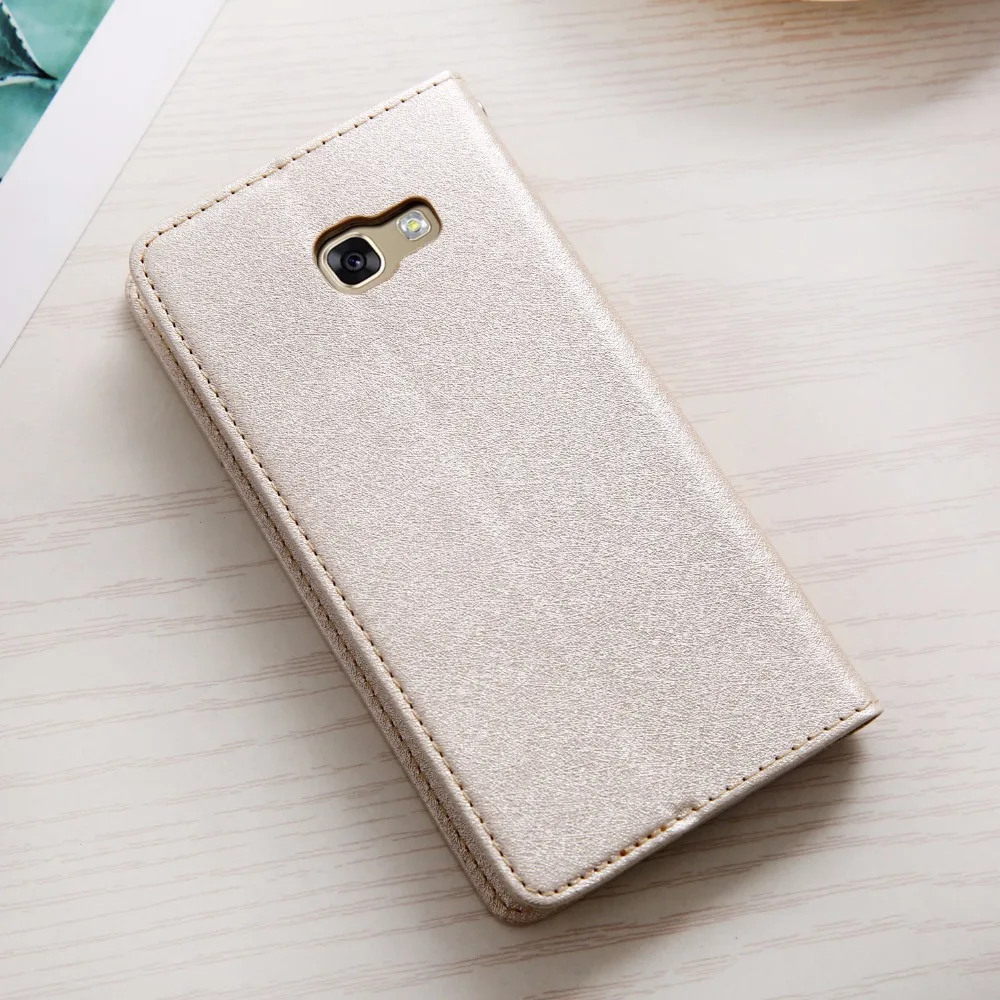 Магнитный Шелковый кожаный чехол-бумажник для samsung Galaxy A5, силиконовый держатель для карт, флип-кейс для телефона samsung A5