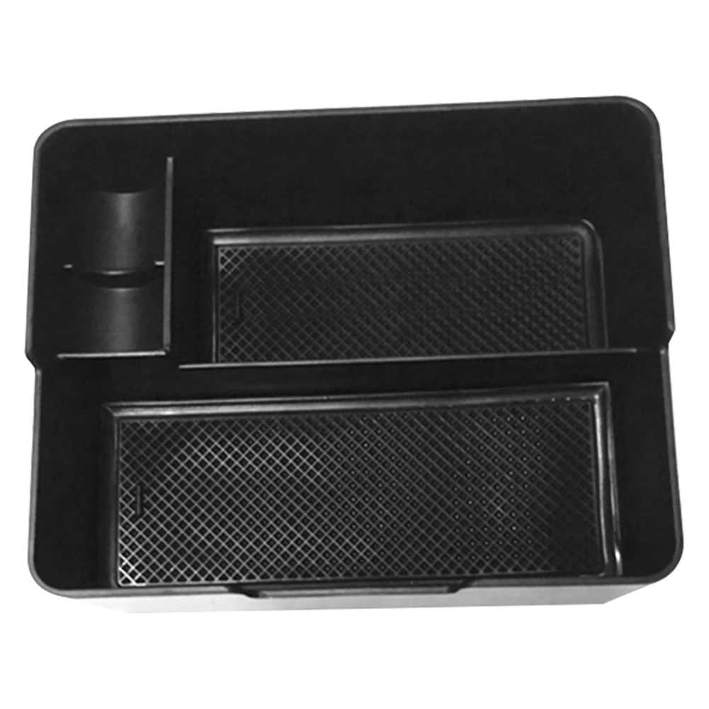 

Interior Car Replacement Storage Tray Armrest Box Center Console Wear Resistant Professional ABS Easy Install For Tesla Model 3