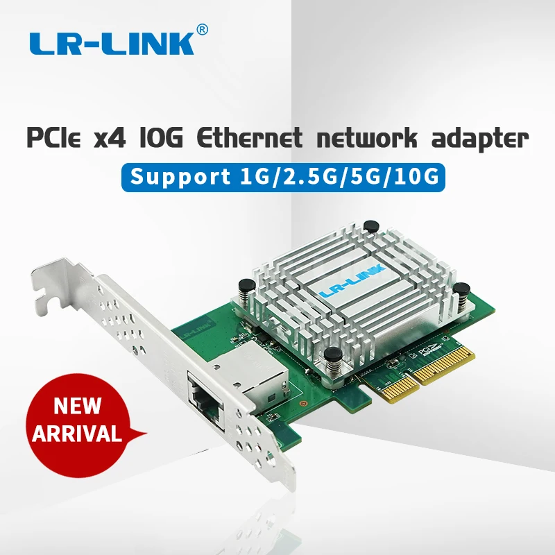 Сетевой адаптер сетевой с одним портом 10G Gigabit Ethernet RJ45 медный PCI E x4 pc экспресс