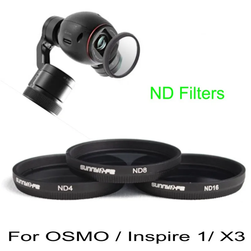 For DJI Inspire 1 OSMO X3 Filter Lens ND4 ND8 ND16 Camera 4K RC Parts | Электроника