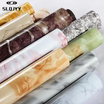 

Thick waterproof pvc oil proof imitation marble pattern stickers wallpaper window sill wardrobe table furniture renovation