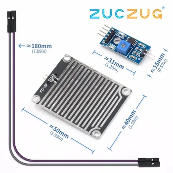 

1set/lot Snow/Raindrops Detection Sensor Module Rain Weather Module Humidity
