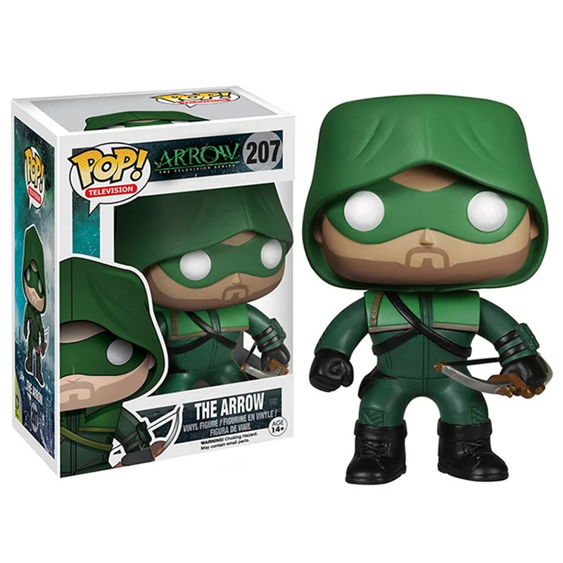 

FUNKO POP DC Comics The Arrow 207# brinquedos PVC Action Figure Collection Model toys for Children birthday Gift with Retail Box